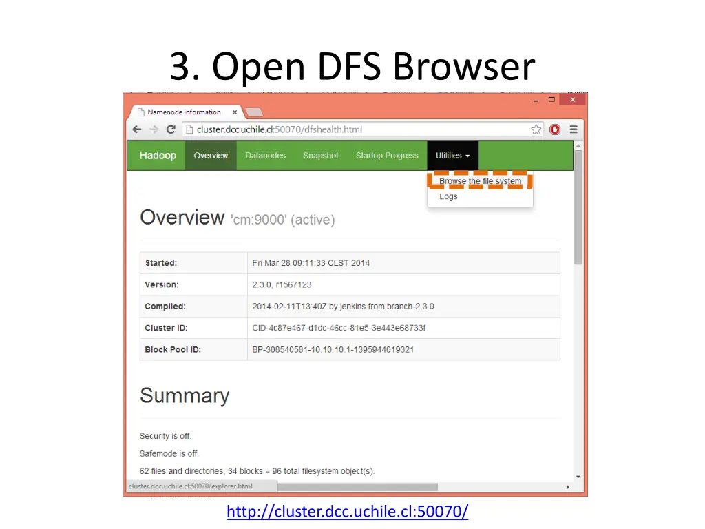 3 open dfs browser