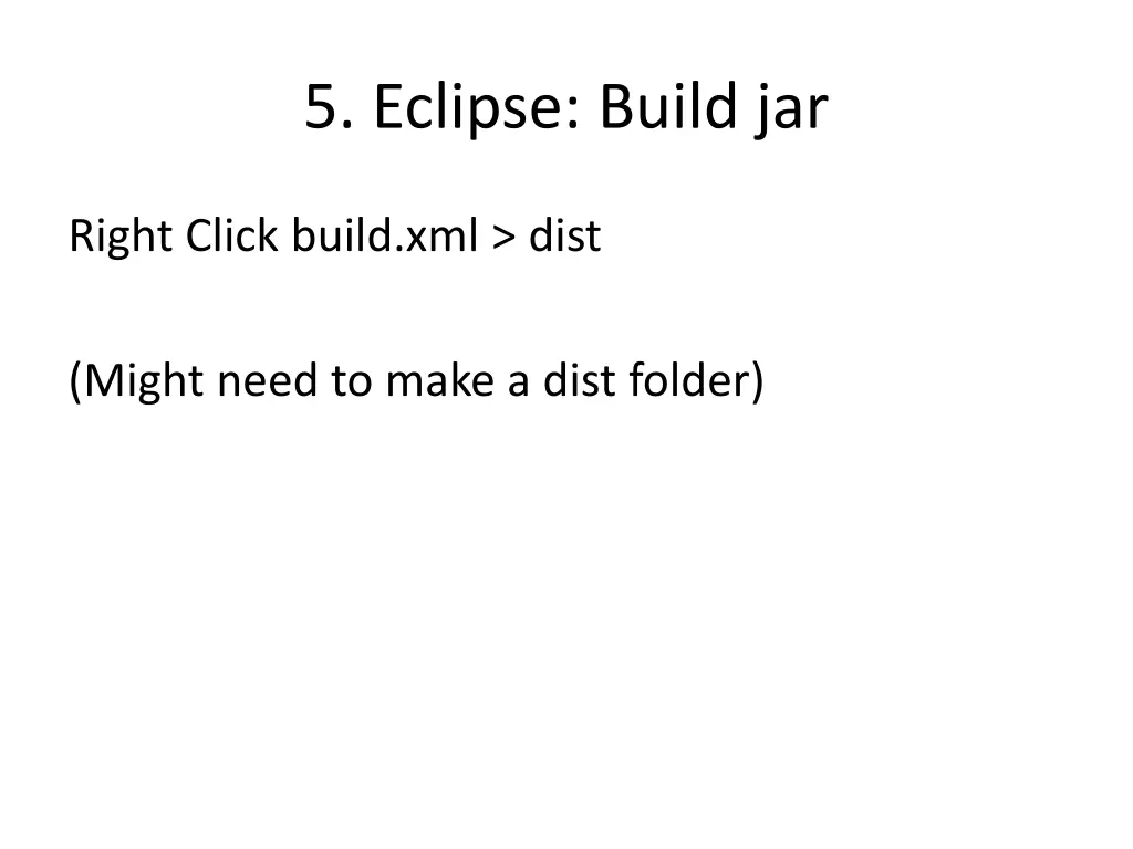 5 eclipse build jar