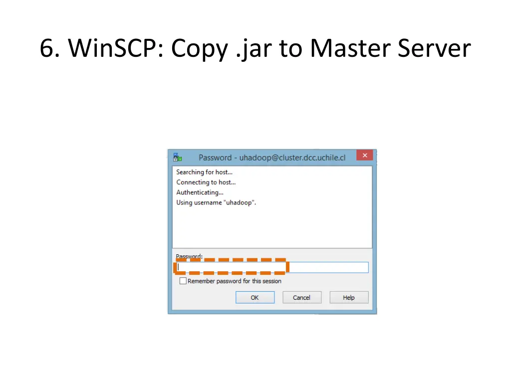 6 winscp copy jar to master server 1