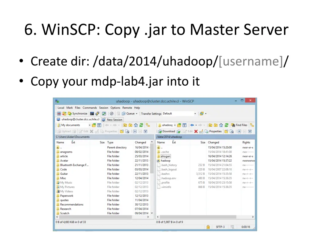 6 winscp copy jar to master server 2