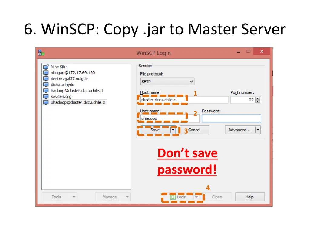 6 winscp copy jar to master server