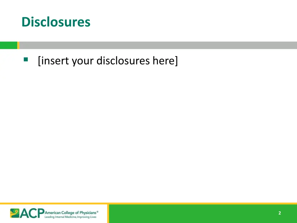 disclosures