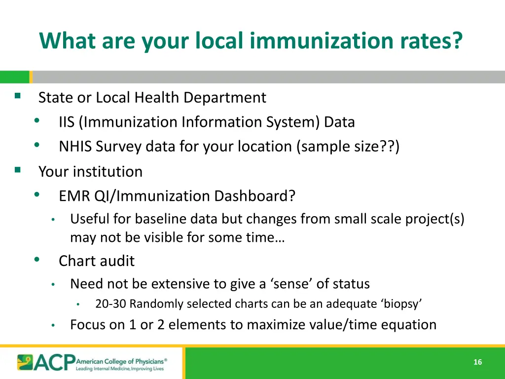 what are your local immunization rates