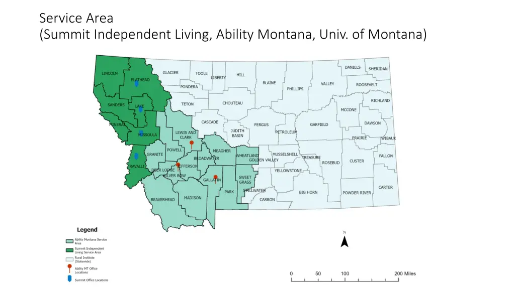 service area summit independent living ability