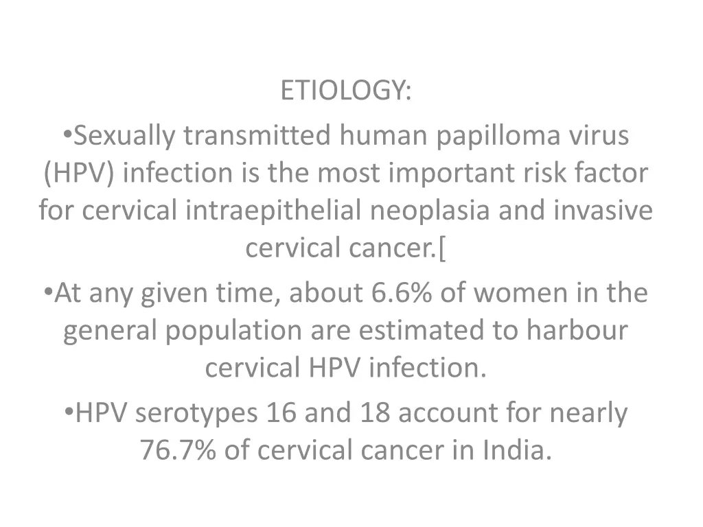 etiology