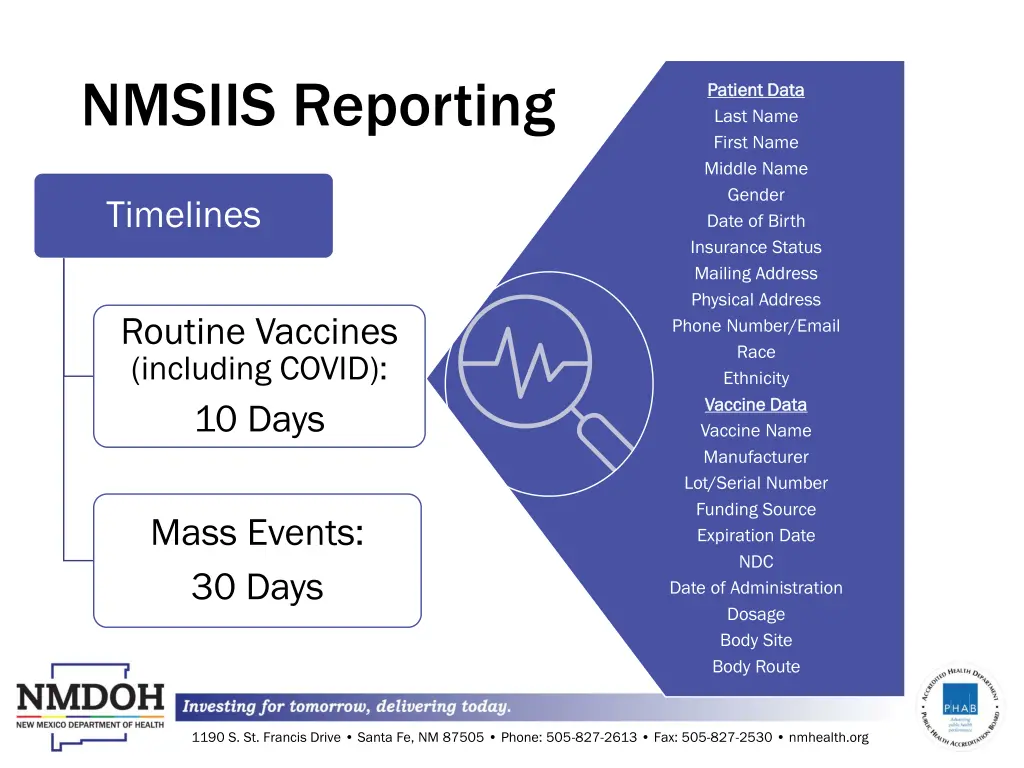 nmsiis reporting