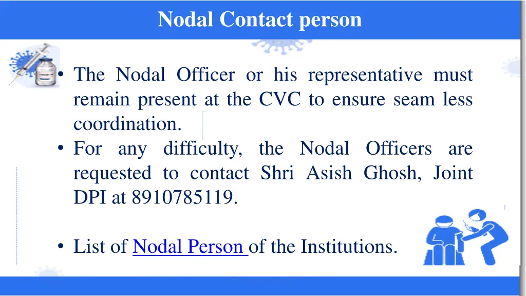 nodal contact person