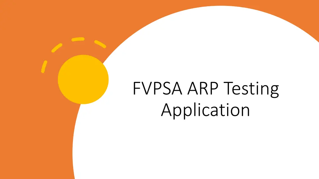 fvpsa arp testing application