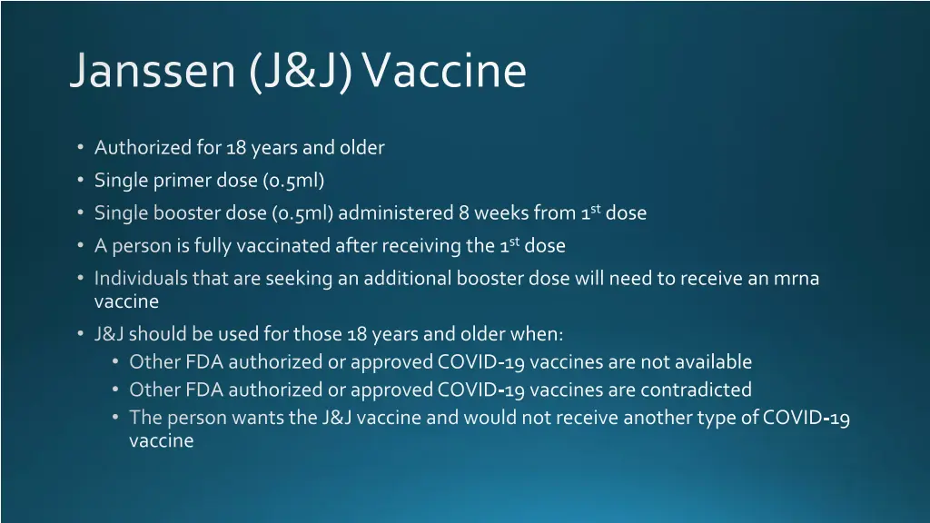 janssen j j vaccine