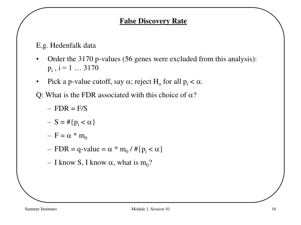 false discovery rate 2