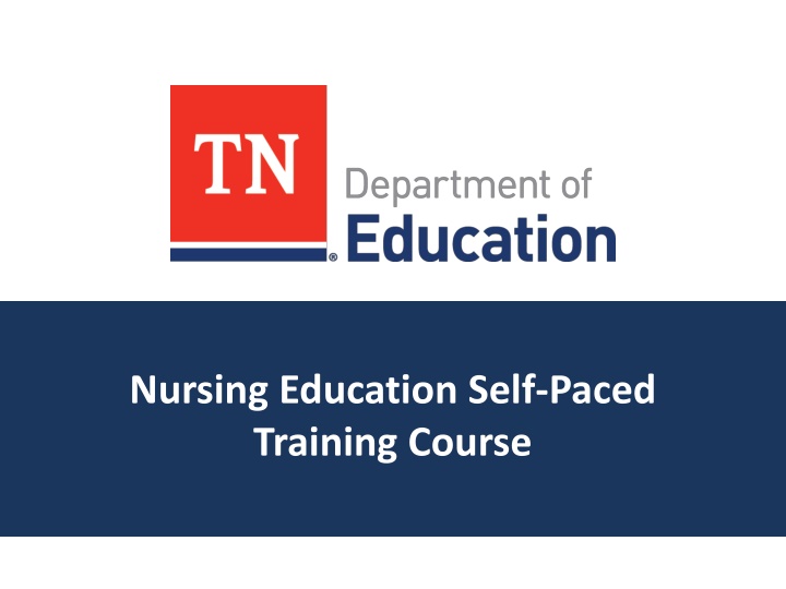 nursing education self paced training course