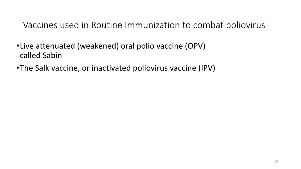 vaccines used in routine immunization to combat