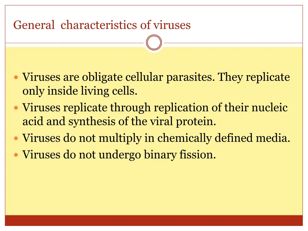 general characteristics of viruses 1