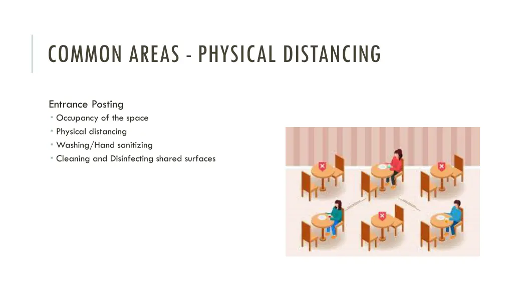 common areas physical distancing