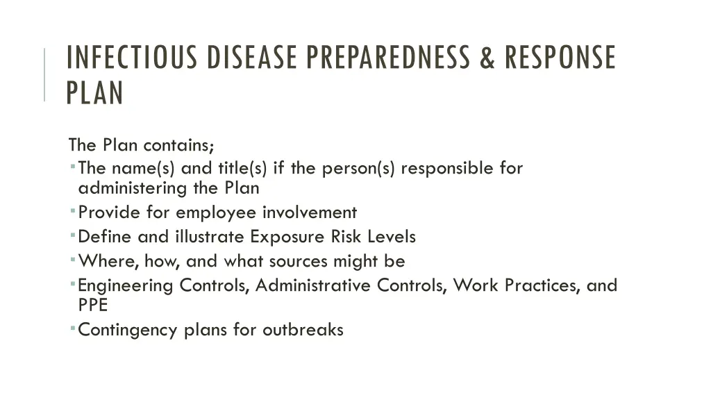 infectious disease preparedness response plan 1