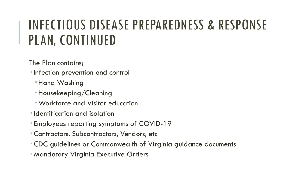 infectious disease preparedness response plan 2