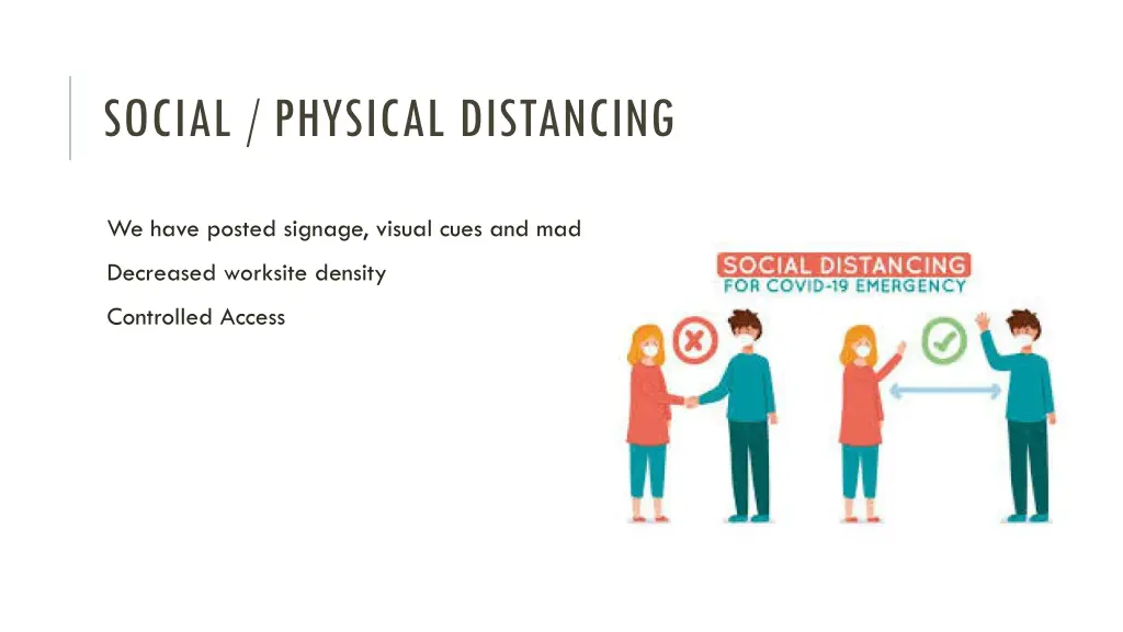 social physical distancing