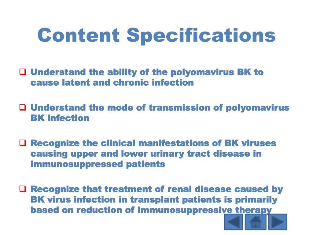 content specifications 1