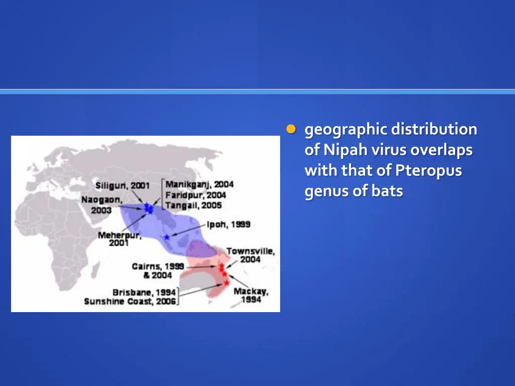 geographic distribution of nipah virus overlaps