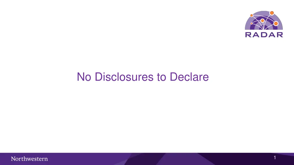 no disclosures to declare