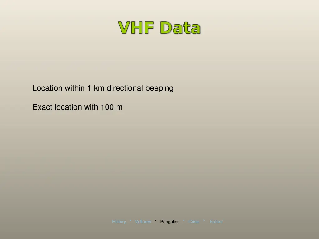 vhf data