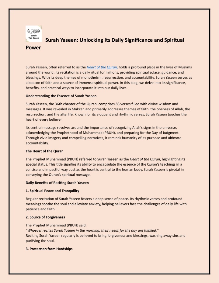 surah yaseen unlocking its daily significance