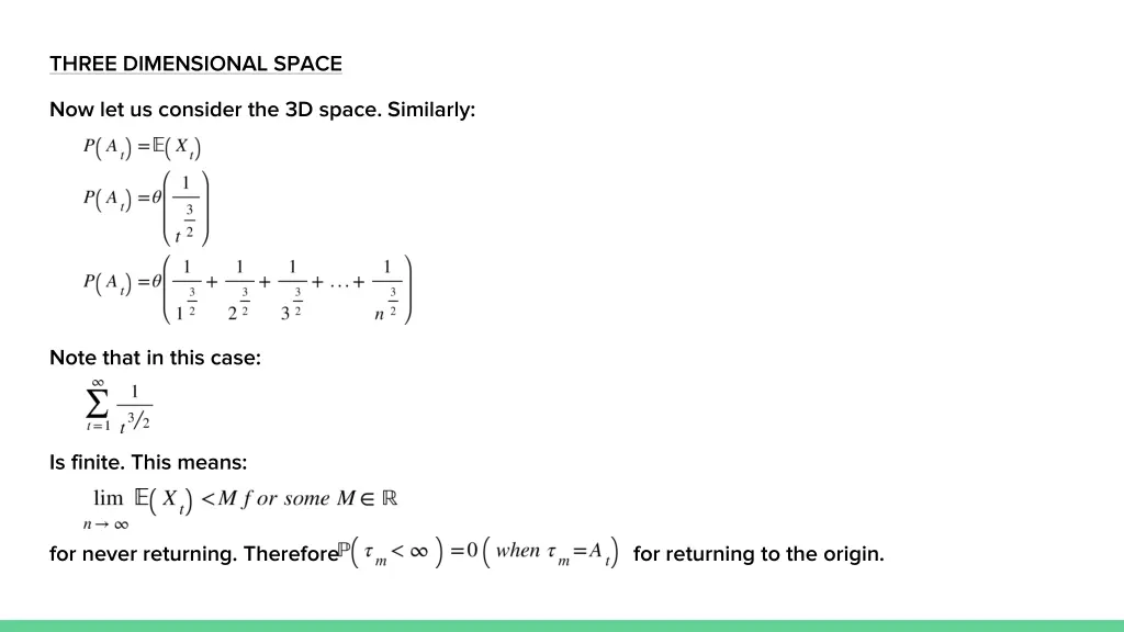 three dimensional space