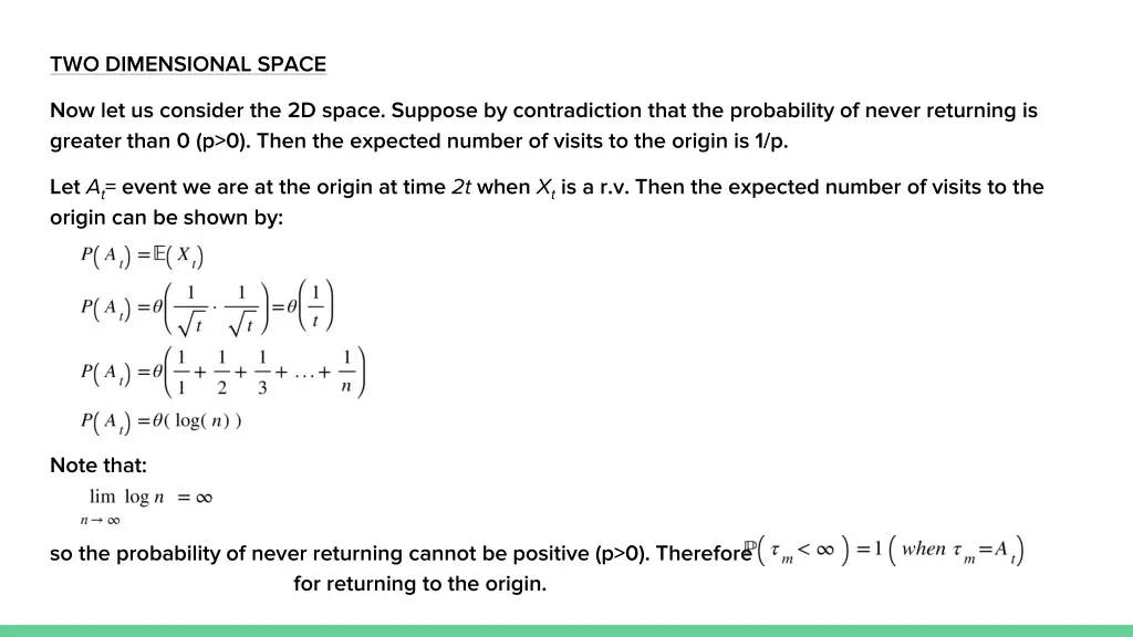 two dimensional space