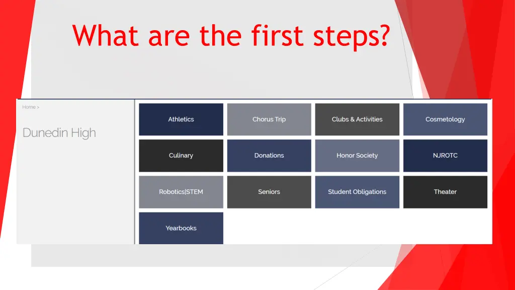 what are the first steps 5