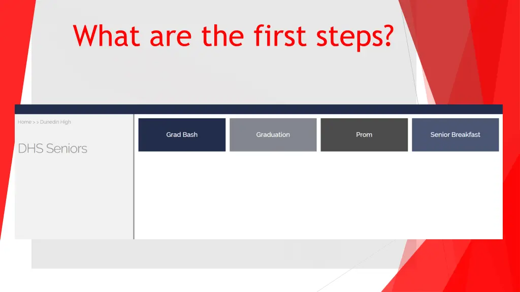 what are the first steps 6