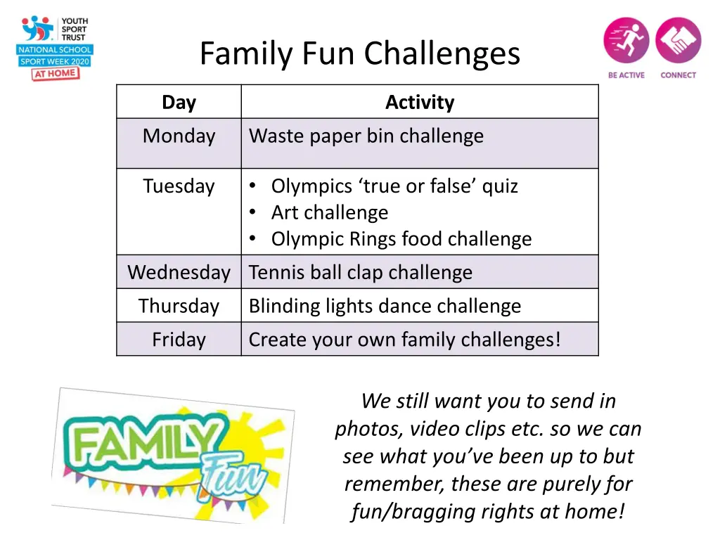 family fun challenges