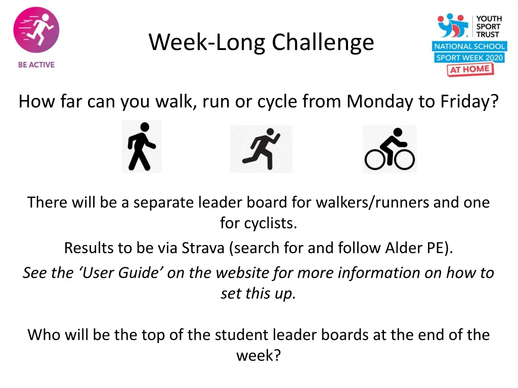 week long challenge