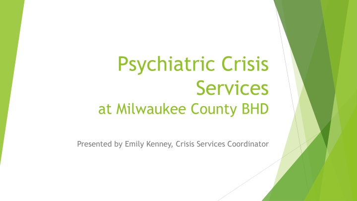 psychiatric crisis services at milwaukee county