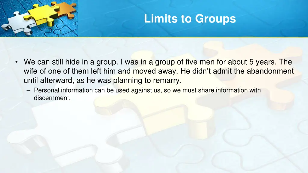 limits to groups