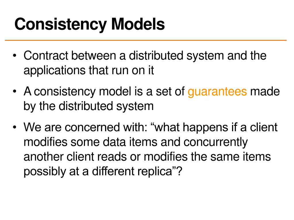 consistency models 1