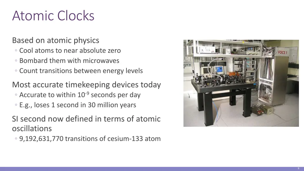 atomic clocks