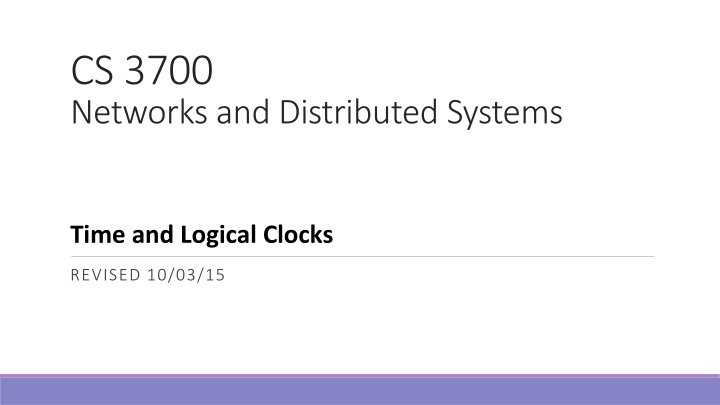 cs 3700 networks and distributed systems