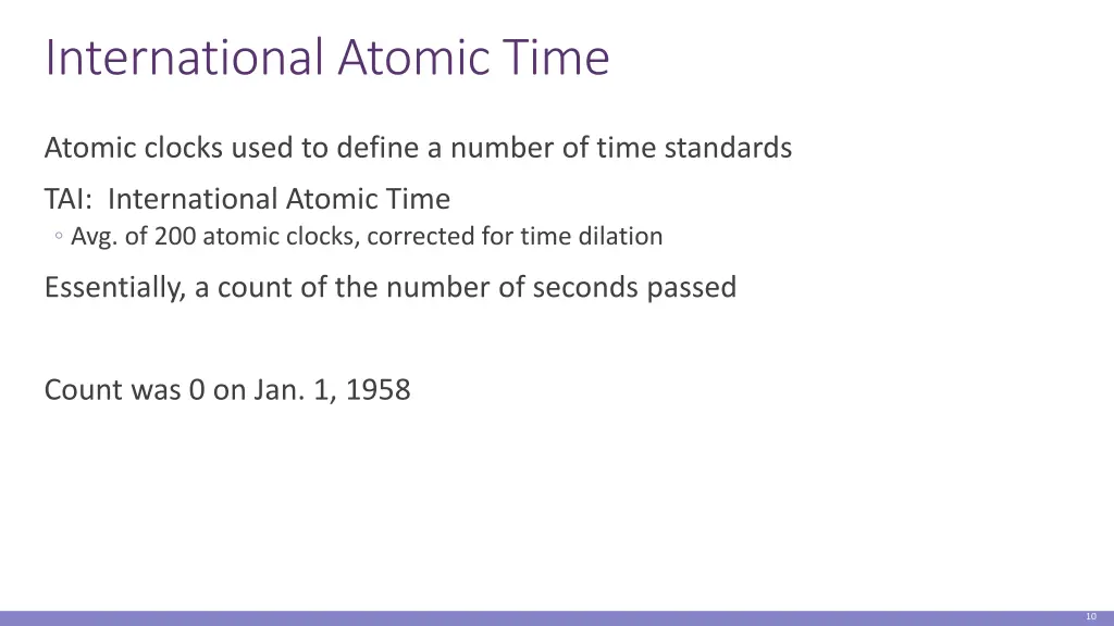 international atomic time