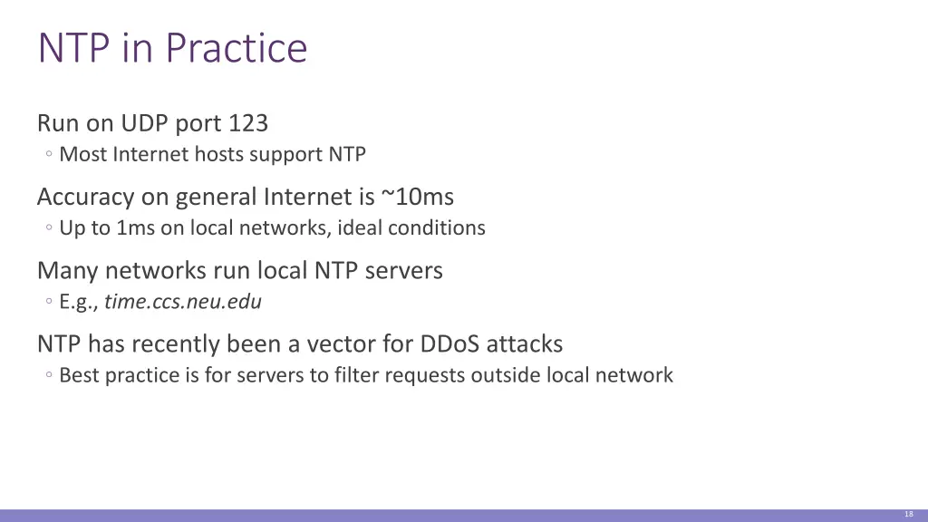 ntp in practice