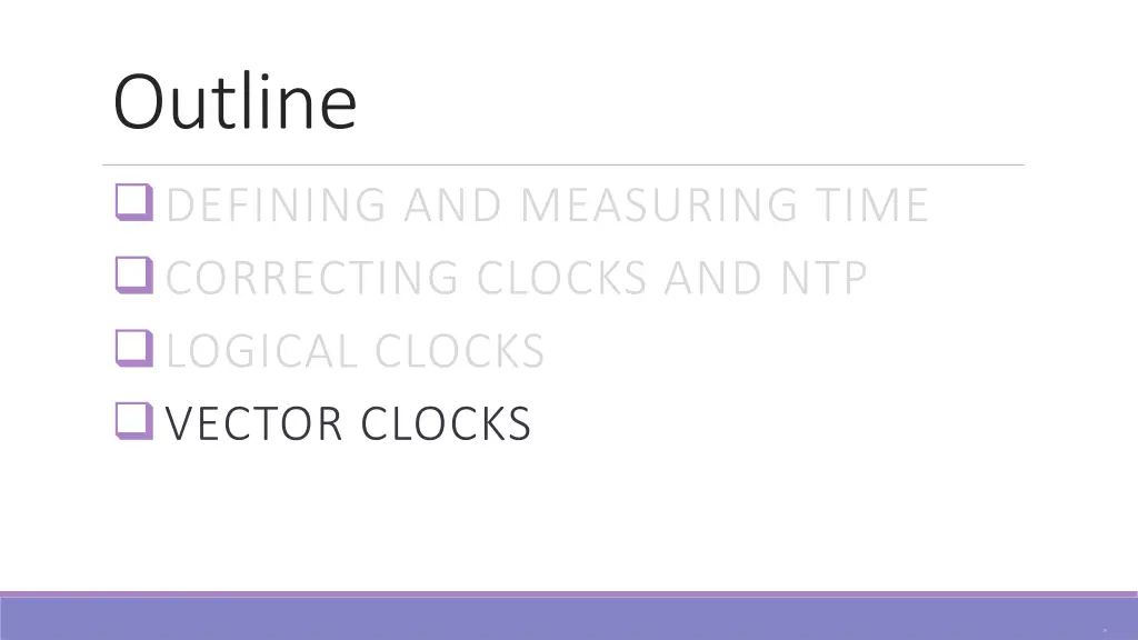 outline defining and measuring time correcting 3