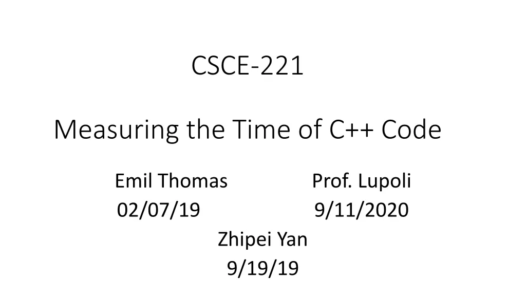 csce 221