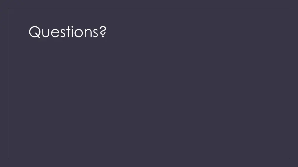 questions