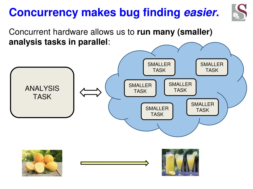 concurrency makes bug finding easier