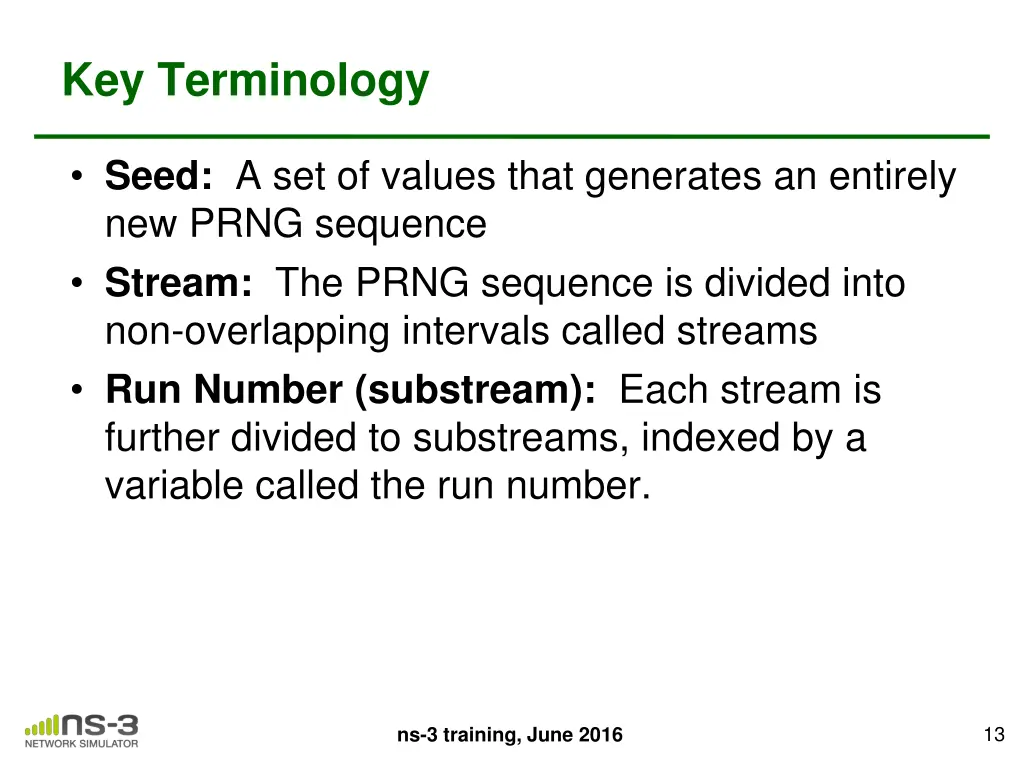 key terminology