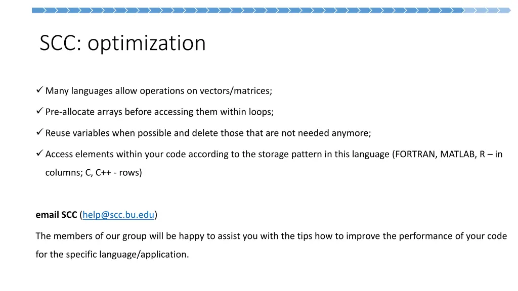 scc optimization 1