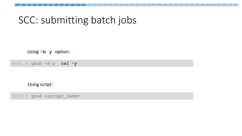 scc submitting batch jobs