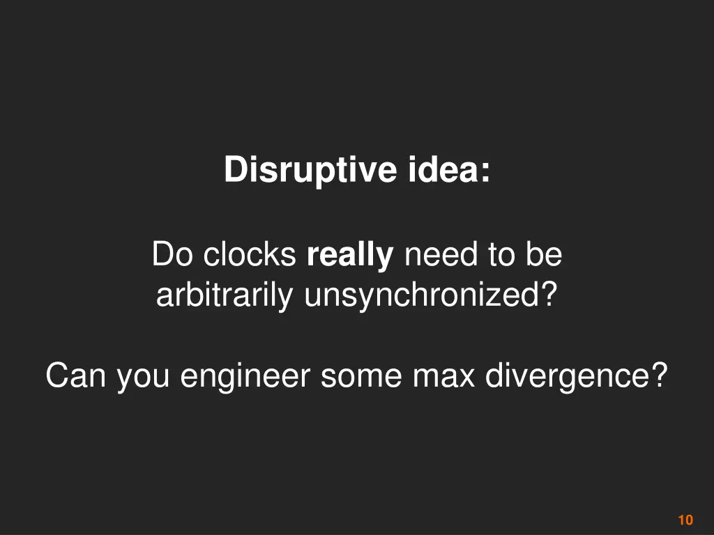 disruptive idea