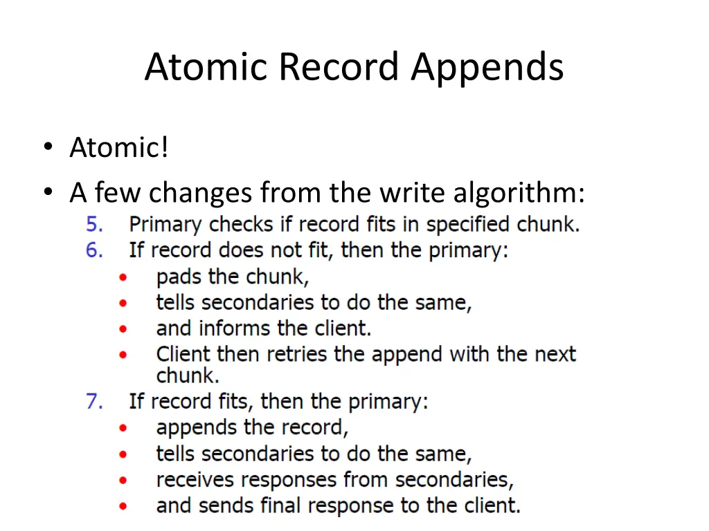 atomic record appends