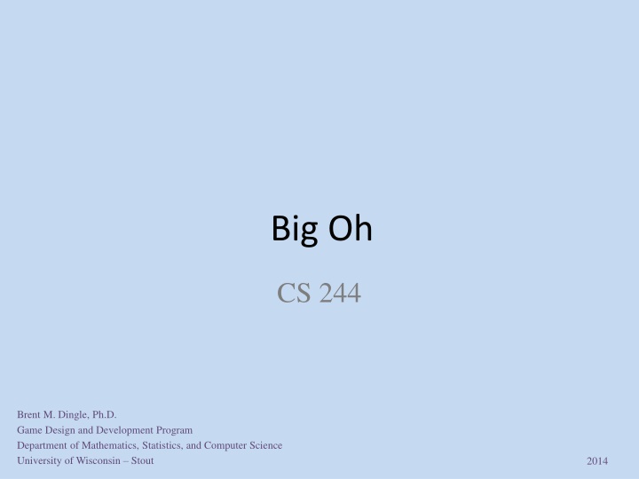 big oh