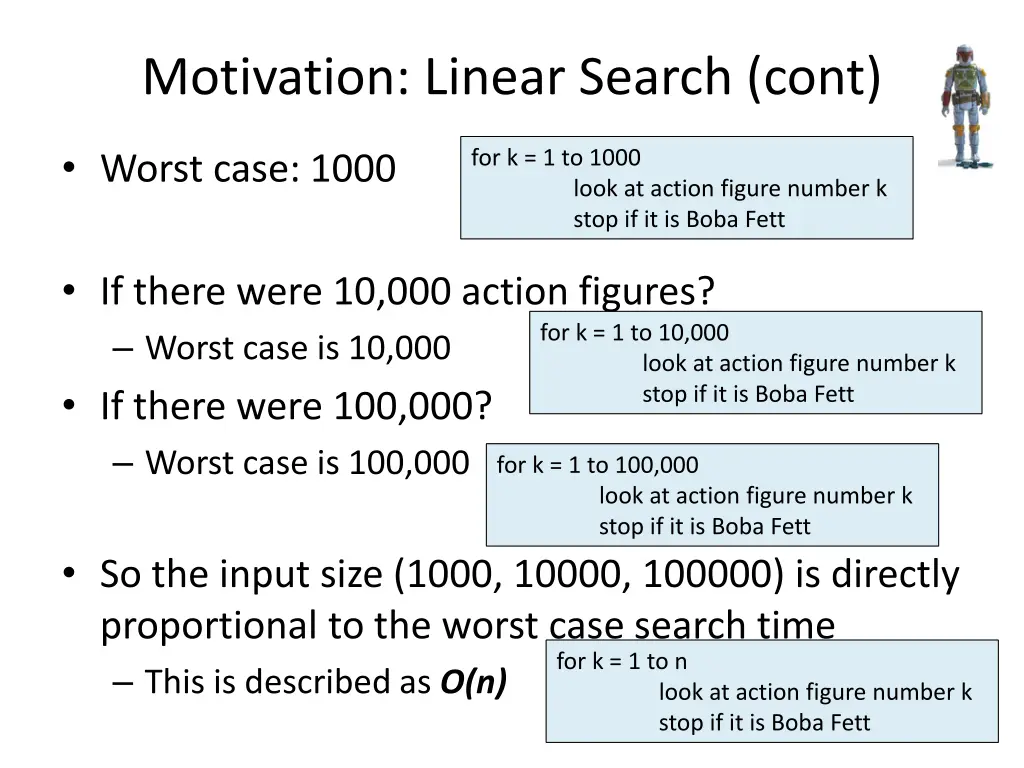 motivation linear search cont